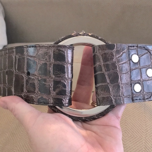 CHICO’S Crocodile Embossed Belt - Picture 4 of 13